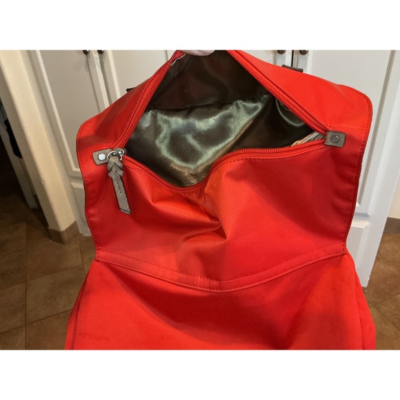 Dana Buchman Red Messenger‎ Crossbody Bag Travel Satchel Everyday Purse - Picture 13 of 16